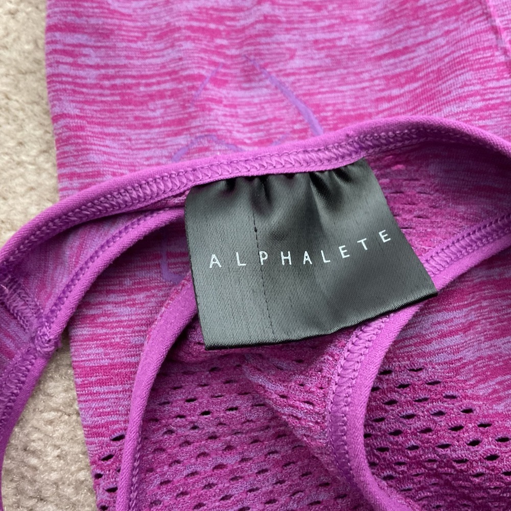 ALPHALETE Athletics Tank Top Women's Small Racerback Purple‎ Sleeveless Athletic - Picture 7 of 8